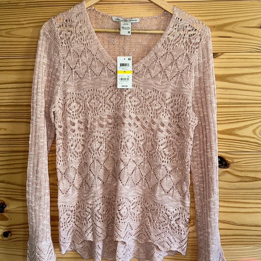 American Rag 🌸 from Macy’s - Medium - Light Pink - Beautiful Thin Sweater